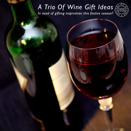 A glass of red wine stood alongside a bottle of red wine, depicting the blog cover for Spicers of Hythe's red wine gift box.