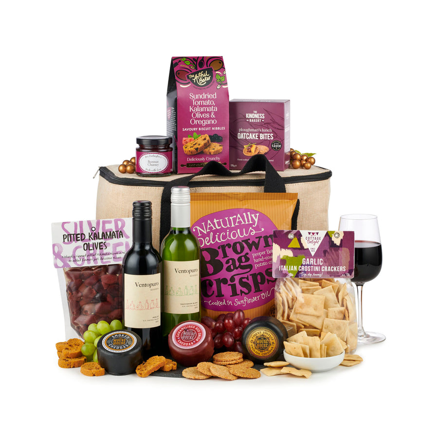 H23064 The Fireside Wine & Cheese Hamper Spicers of Hythe