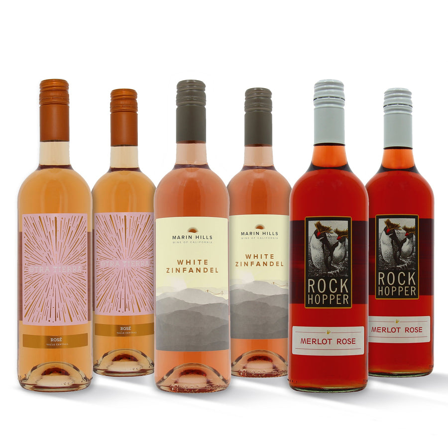 case of 6 rose wine special selection