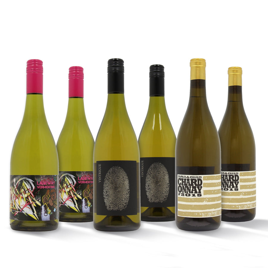 Luxury White Wine Selection Case of 6 x 75cl Hand Picked Quality White Wines